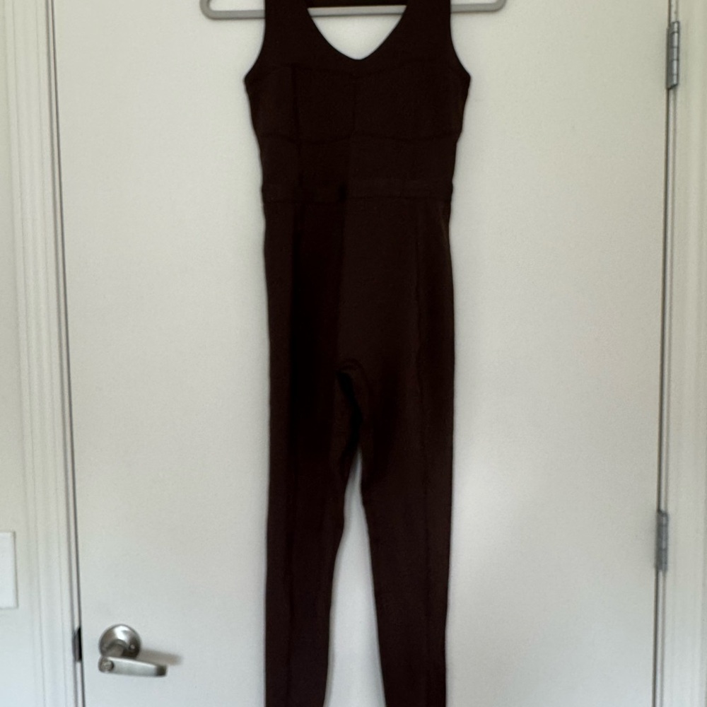 Fabletics Dark Brown Jumpsuit - image 1